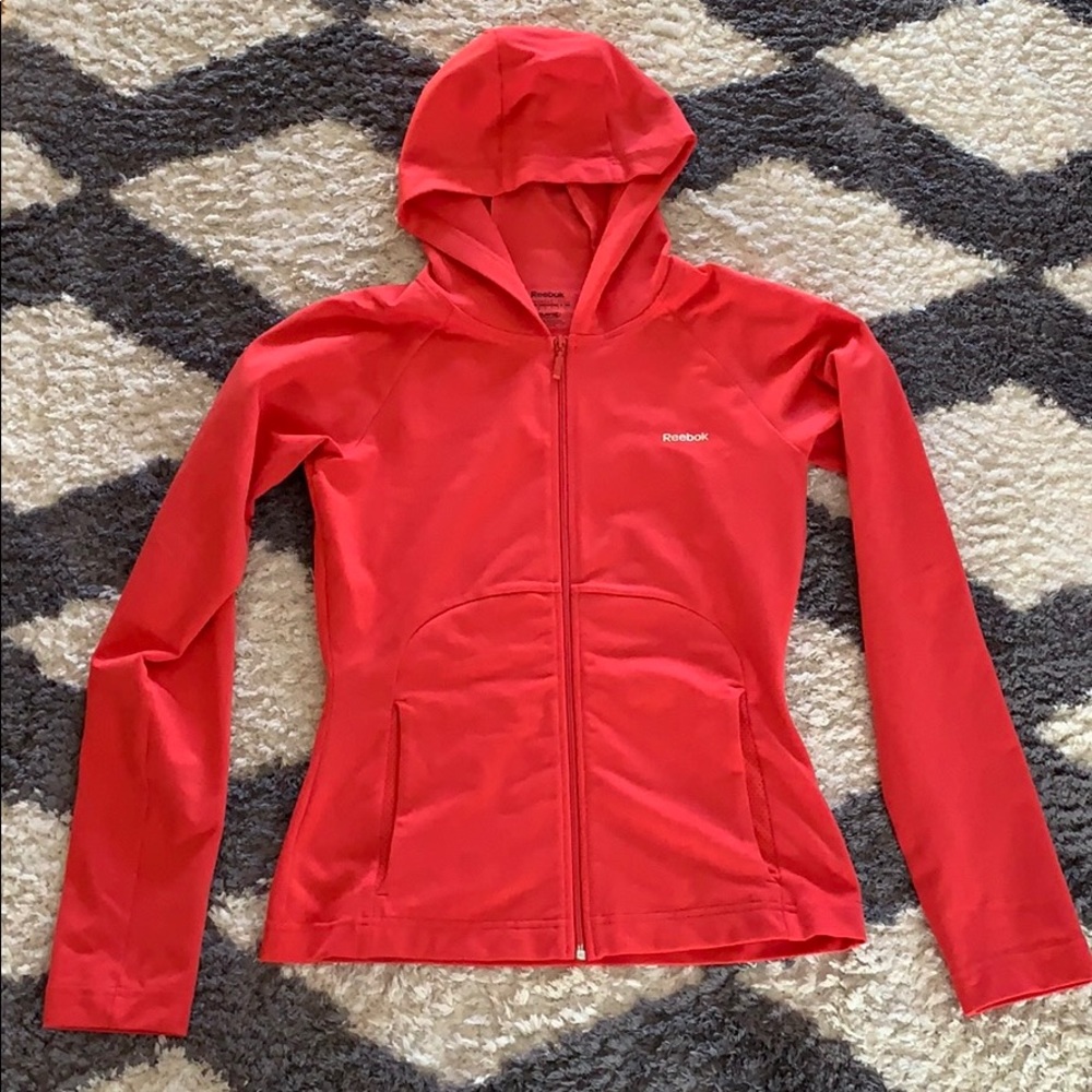 Women’s Reebok XS Pink Athletic Hooded Zip Up